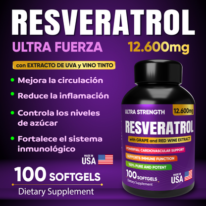 Resveratrol x100 Softgels